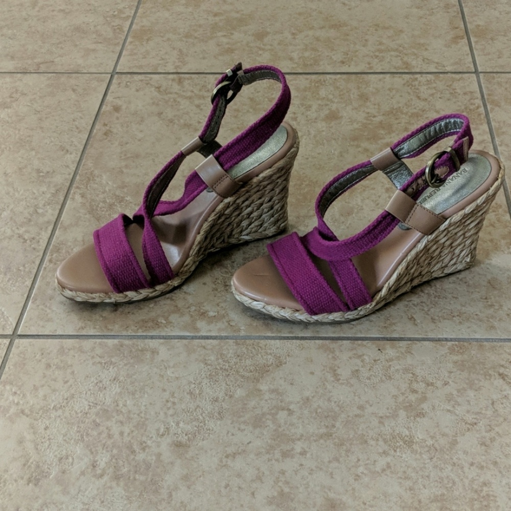 Banana Republic espadrille wedges